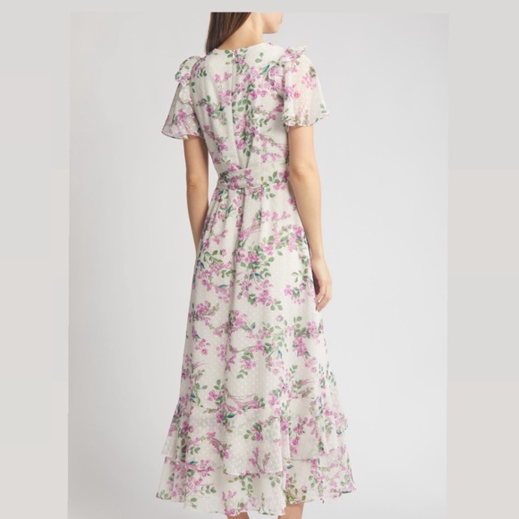 Eliza J NWT Floral Wrap Front Dress - Picture 15 of 15